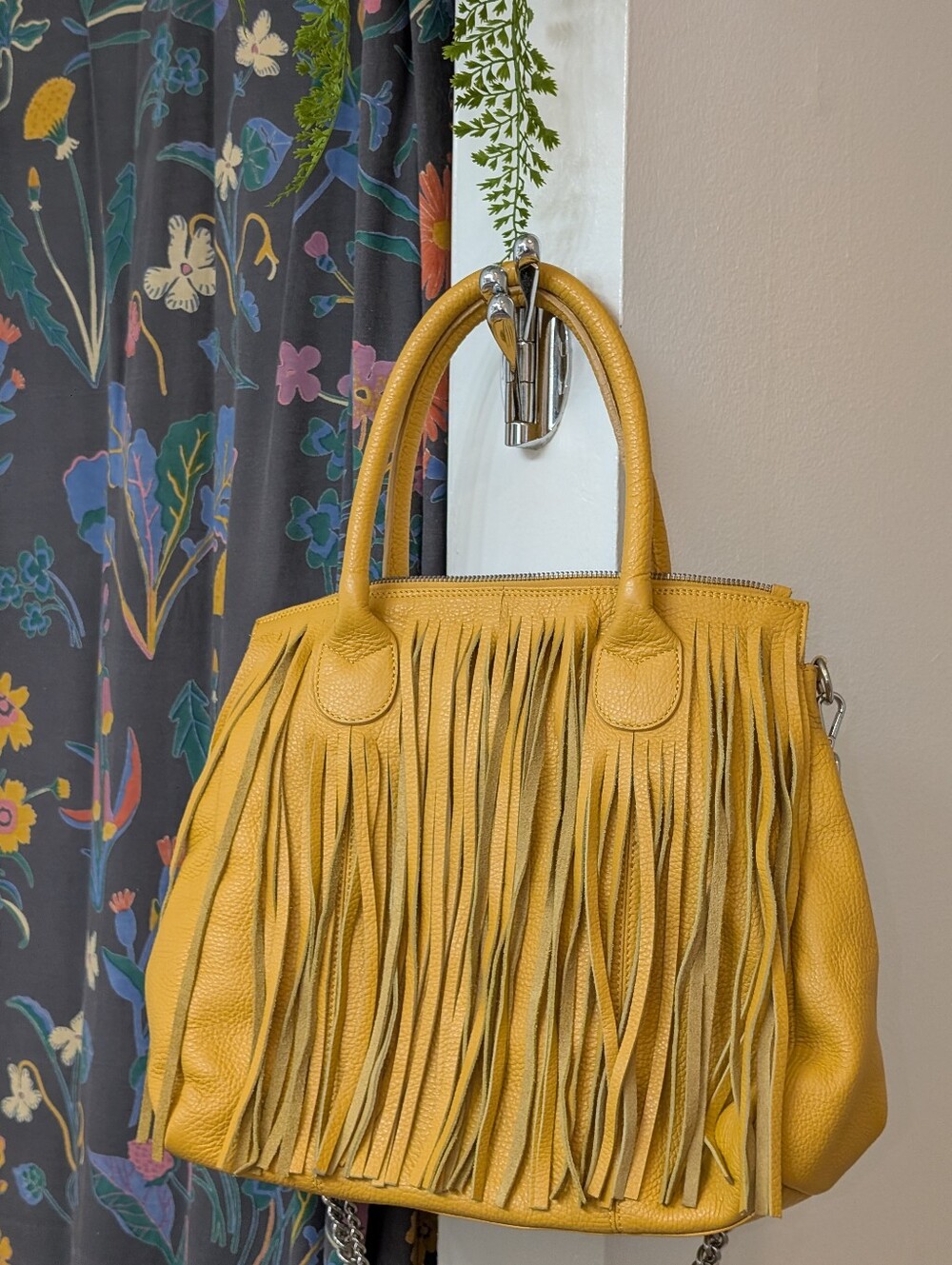 Alberta Di Canio Genuine Italian Leather Boho Shoulder Bag